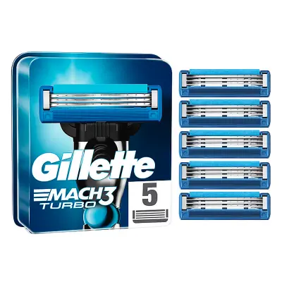 Gillette Mach3 Turbo Rakblad (5 st.)