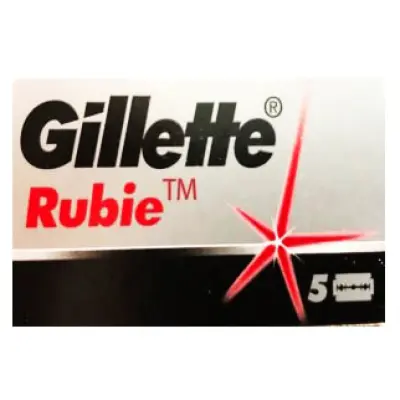 Gillette Rubie Double Edge Razorblades - x5