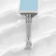 Rockwell T2 Safety Razor Twist-to-open Brushed Chrome
