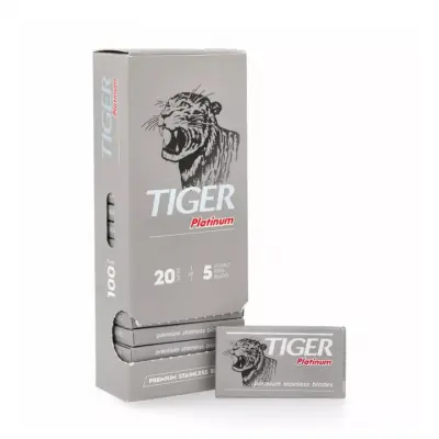 Tiger Platinum Double Edge Blades x100
