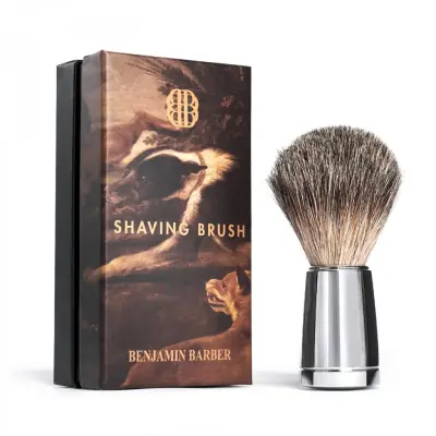 Benjamin Barber Classic Shaving Brush Chrome