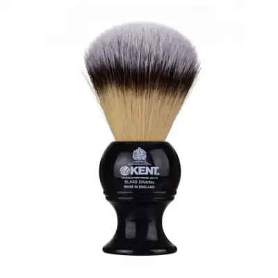 Black Silvertex Synthetic Shaving Brush Medium