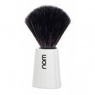 CARL Shaving Brush Black Fibre - White
