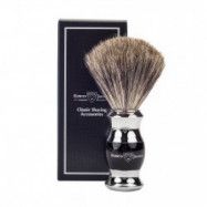 Edwin Jagger Shaving Brush Pure Badger Ebony Chrome