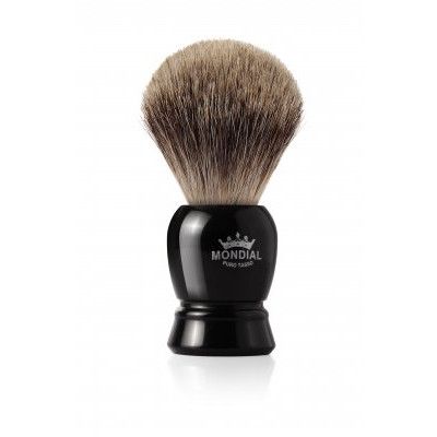 Handgjord rakborste med grävlingshår (XL)