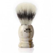 Mondial Basic Shaving Brush Pure Bristle, Clear Marble