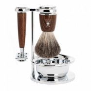 Muhle Rytmo Shaving Set Safety Razor + Brush + Bowl, Ash