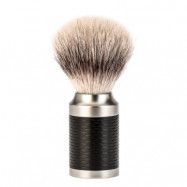 ROCCA Black Silvertip Fibre Shaving Brush