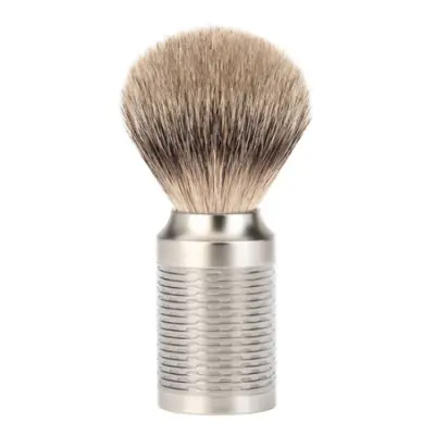 ROCCA Silver Matt Silvertip Badger Shaving Brush