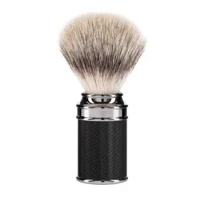 TRADITIONAL Black Silvertip Fiber Shaving Brush