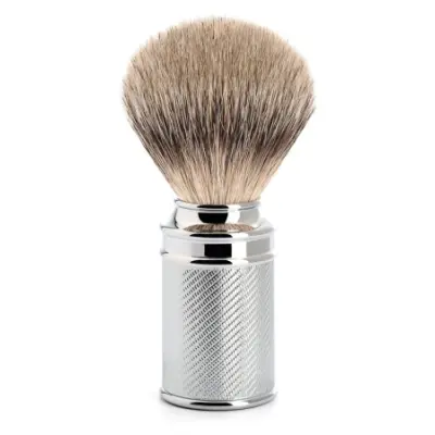Traditional Chrome Rakborste Silvertip