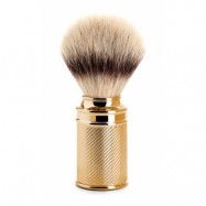 Traditional Gold Shaving Brush Silvertip Fibre - Limited Edition