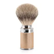 Traditional Rosegold Silvertip Badger Rakborste