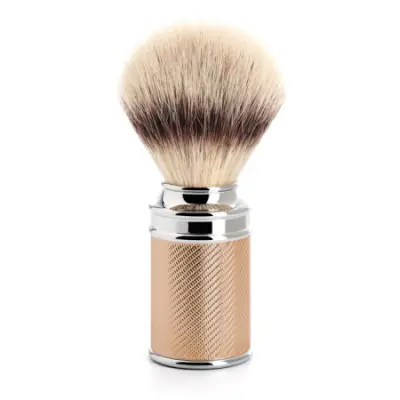 Traditional Rosegold Syntetisk Rakborste Silvertip Fibre