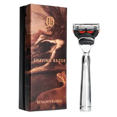 Benjamin Barber Classic Shaving Razor Fusion Chrome (1 stk)