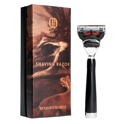 Benjamin Barber Classic Shaving Razor Fusion Ebony (1 stk)