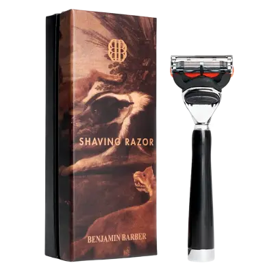 Benjamin Barber Classic Shaving Razor Fusion Ebony (1 stk)