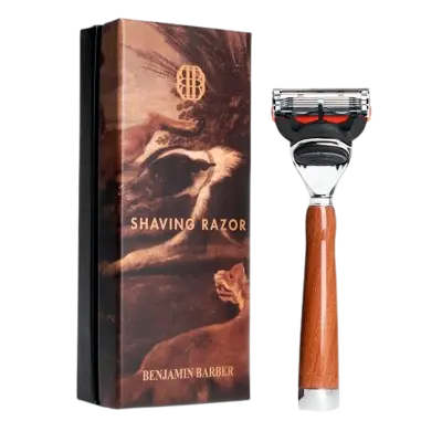 Benjamin Barber Classic Shaving Razor Fusion Wood (1 stk)