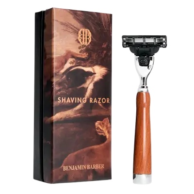 Benjamin Barber Classic Shaving Razor Mach3 Wood (1 stk)