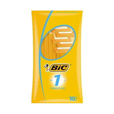 BIC 1 Sensitive Engångsrakhyvlar till män (10 st)