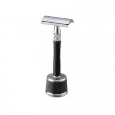 Feather WS-D2S Wood Handle Stainless Steel Luxury Safety Razor
