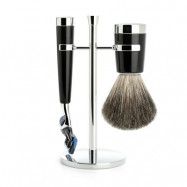 Mühle Liscio Shaving Set Fusion + Shaving Brush Noir