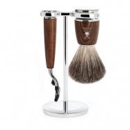 Muhle Rytmo Shaving Set Mach3 + Brush, Ash