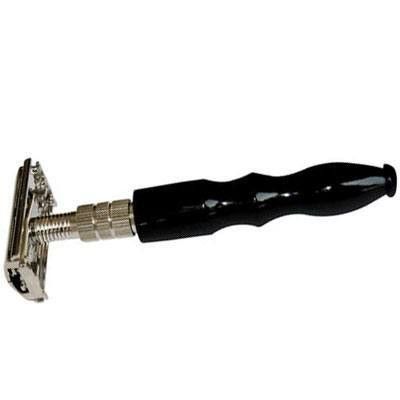 Parker 21R Double Edge Safety Razor - Real Black Horn