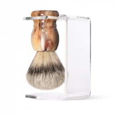 Rakställ med Rakborste Horn – För rakknivar, rakhyvlar och tillbehör