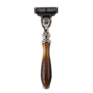 Truefitt & Hill Wellington Mach3 Razor - Faux Horn