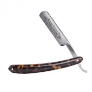 Giesen & Forsthoff Cut Throat Rakkniv Beige Sköldpadds-imitation