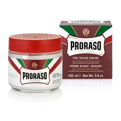 Proraso Pre-Shave Cream - Sandelsträ och Sheasmör (100 ml)