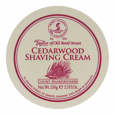 Taylor of Old Bond Street Rakkräm Cederträ (150 g)