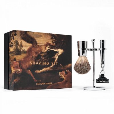 Benjamin Barber Classic 3-piece Shaving Set Chrome Mach3 (1 stk)