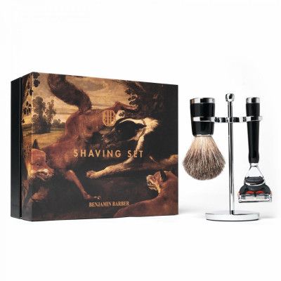 Benjamin Barber Classic 3-piece Shaving Set Ebony Fusion (1 stk)