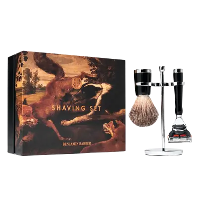 Benjamin Barber Classic 3-piece Shaving Set Ebony Fusion (1 stk)