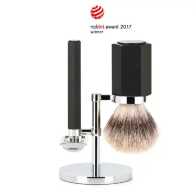 HEXAGON Shaving Set Graphite - Silvertip Fibre