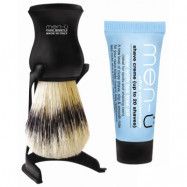 Men-Ü Black Barbiere Shave Brush and Stand