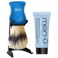 Men-Ü Blue Barbiere Shave Brush and Stand