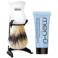 Men-Ü White Barbiere Shave Brush and Stand