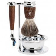 Muhle Rytmo 4pc Steamed Ash Shaving Set Fusion