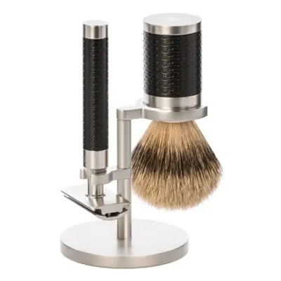 ROCCA Shaving Set Black Silvertip