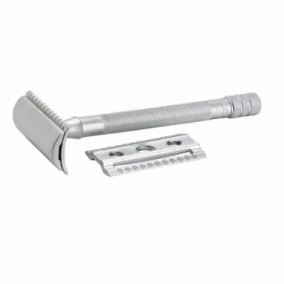Safety Razor 22C Straight + Open Comb