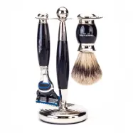Truefitt & Hill Edwardian Shaving Set - Ebony - Gillette Fusion