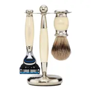 Truefitt & Hill Edwardian Shaving Set - Ivory - Gillette Fusion