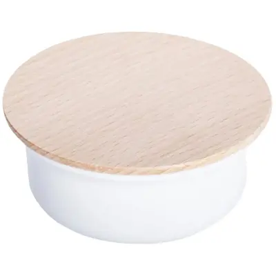Plisson Shaving Bowl with Beechwood Lid