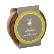Aloe Vera Wooden Bowl with Shaving Soap