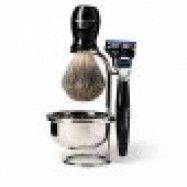Benjamin Barber Duke SR 4-delars Rakset Ebony (Gillette Fusion)