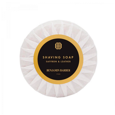 Benjamin Barber Shaving Soap Saffron&Leather (50 g)
