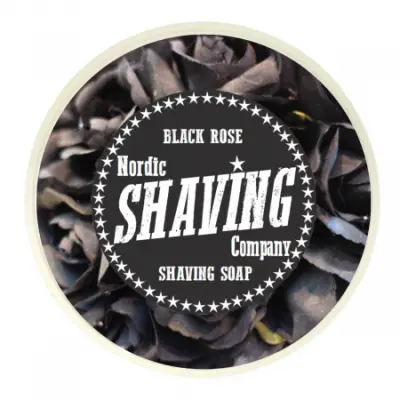 Black Rose Shaving Soap - Aktivt kol - 140 g